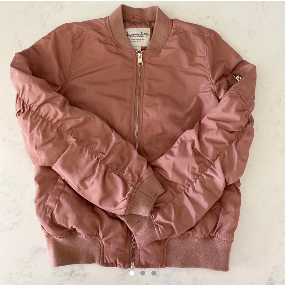 Rose Gold Bomber Jacket